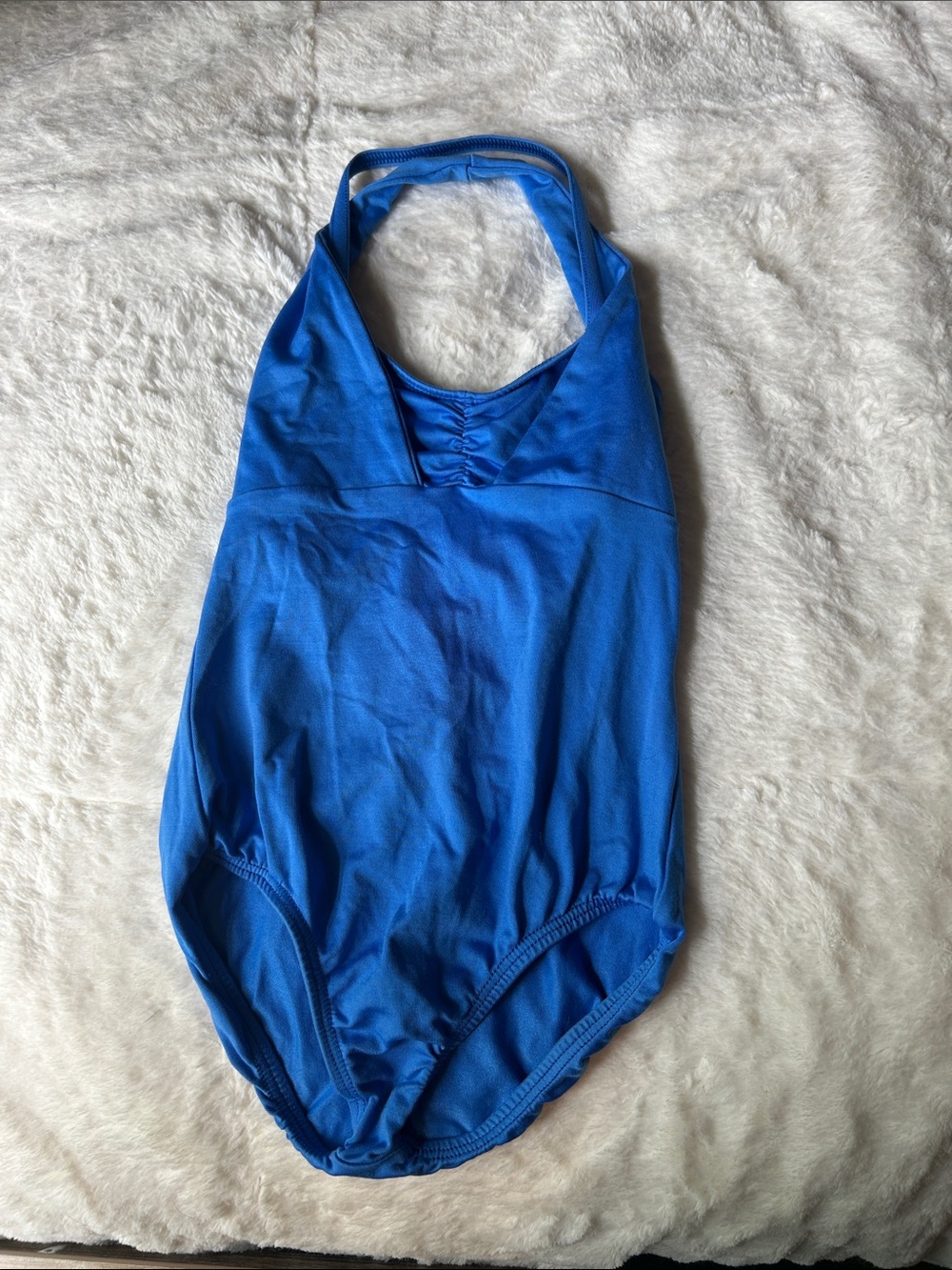 Motionwear Royal Blue Halter Dance Leotard